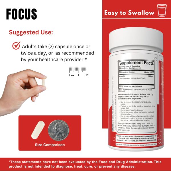 Etiqueta y cápsulas Bloofah tomate licopeno