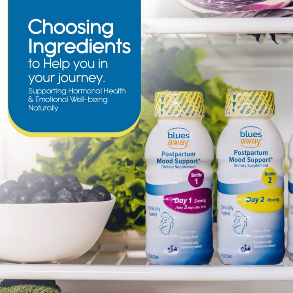 Blues Away posparto batido etiqueta lateral