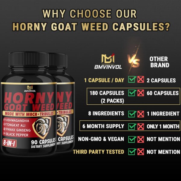 Suplemento 6 meses BMVINVOL Horny Goat Weed y Maca