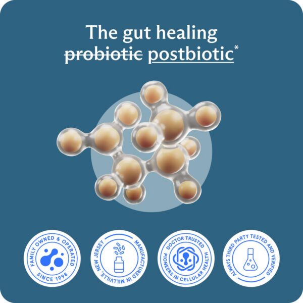 BodyBio suplemento para microbioma y reparación intestinal en cápsulas