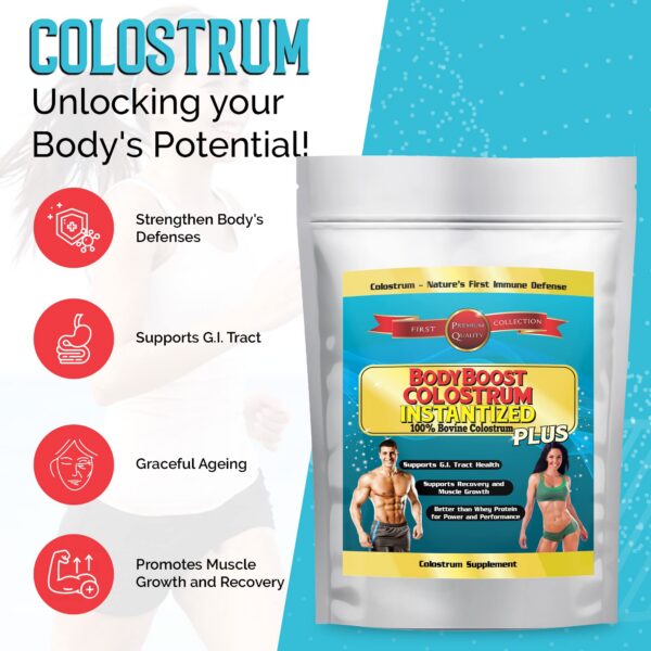 BodyBoost colostro bovino instantizado para salud y bienestar general