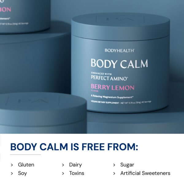 Detalle etiqueta ingredientes Body Calm