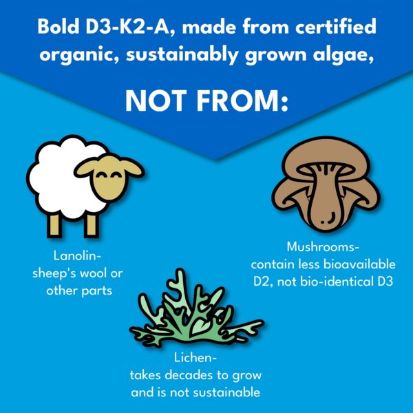 Bold Botanica D3-K2-A soporte sistemas inmunes y óseo