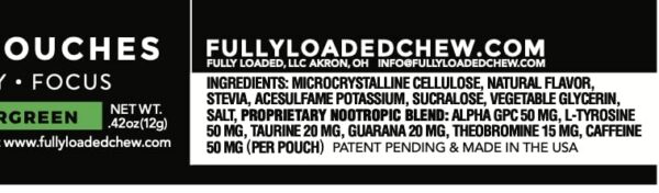 Version 1.0.0 Bolsa nootrópica Fully Loaded Alpha Fuel para energía mental