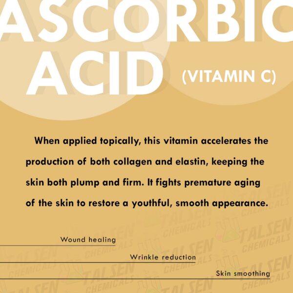 Bolsa metálica sellada polvo vitamina c ácido ascórbico