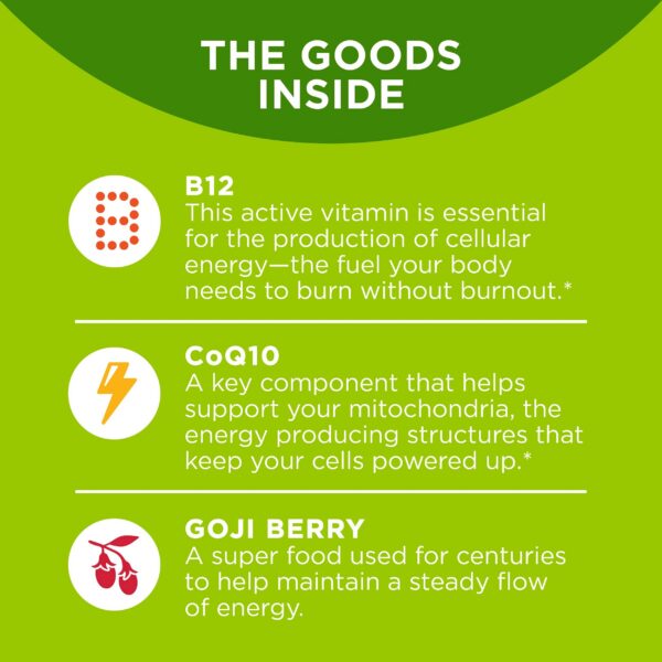 Bolsita resellable OLLY gomitas energía diaria 120 conteo