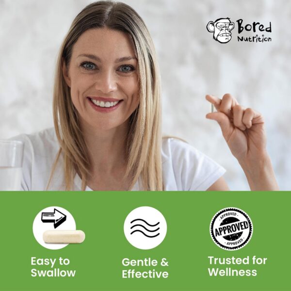 Frasco y cápsulas visibles