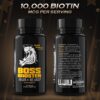 Bossman suplemento natural para barba biotina 10,000 mcg