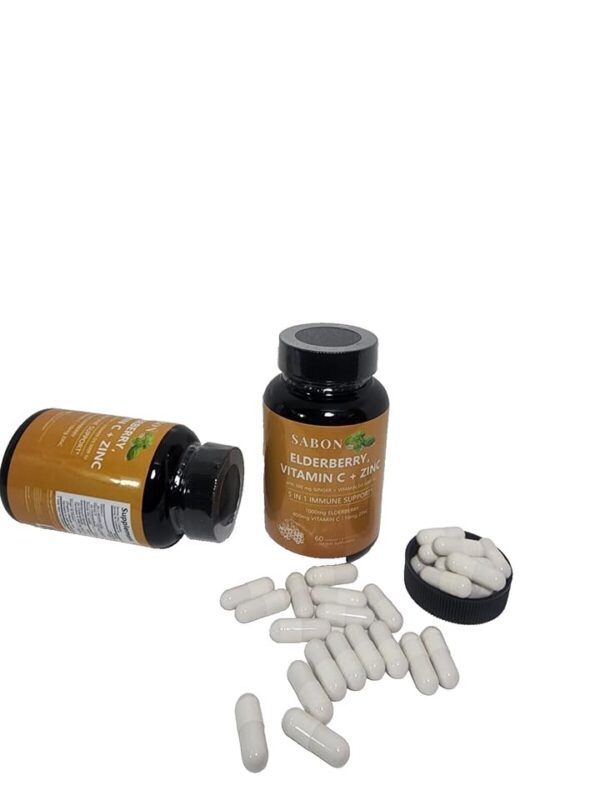 Bote con 60 tabletas de saúco SABON para salud respiratoria