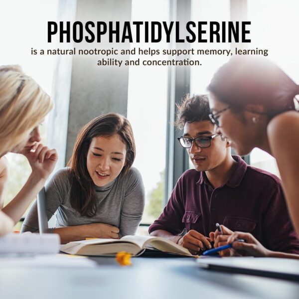 Bote y cápsulas de fosfatidilserina Intelligent Labs