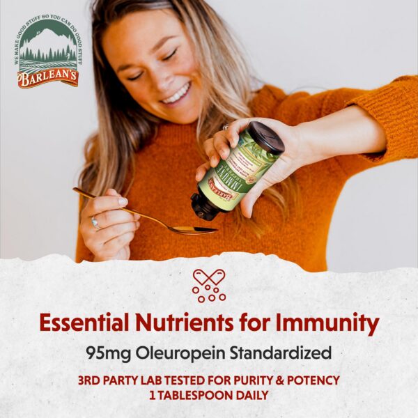 Version 1.0.0 Botella 8 onzas hoja de olivo líquido Barlean's