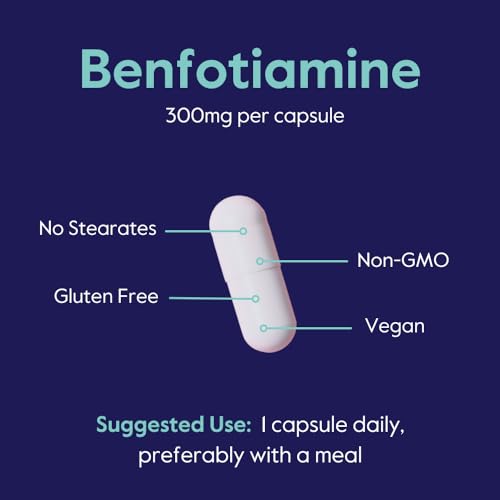 Botella BESTVITE Benfotiamina 300mg vegana