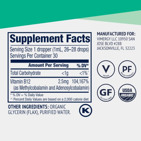Empaque del conjunto Vimergy B12 líquido
