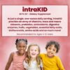 Botella mostrando espalda suplemento intraKID 2.0 vitaminas niños
