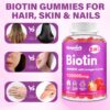 Botella Euapeark biotina gomitas para crecimiento cabello saludable