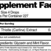 Botella de extracto liquido Cardo Carline sabor menta 1 oz