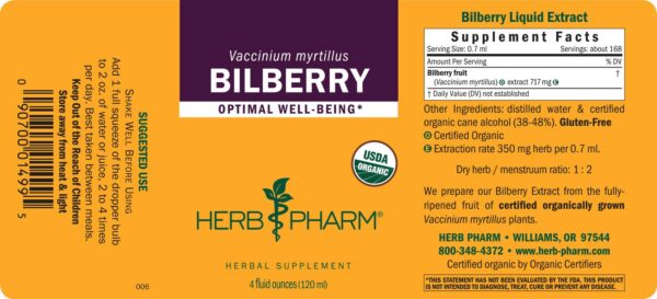 Botella extracto ocular líquido Herb Pharm