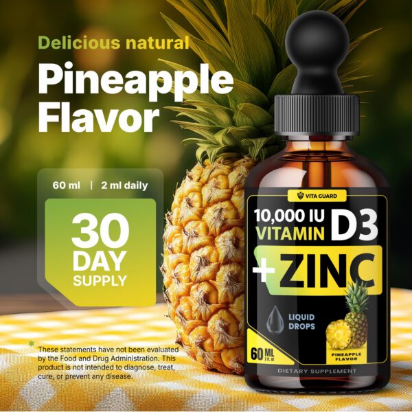 Botella de gotas líquidas Vita Guard para apoyo inmunológico