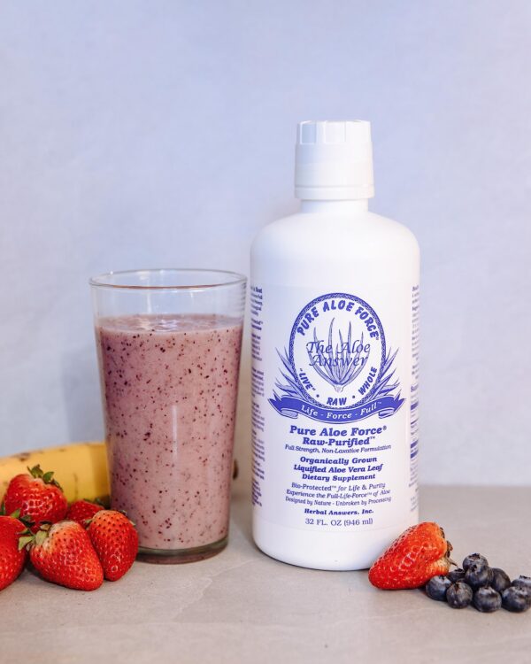 Botella grande Aloe Vera orgánico Herbal Answers 32 oz