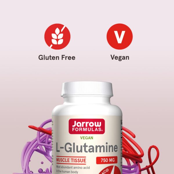 Botella L-Glutamina Jarrow Formulas para apoyo muscular