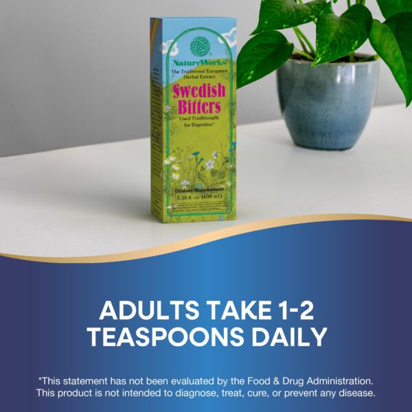 Botella lado Nature's Way Amargos Suecos