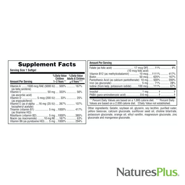 Multiple imágenes Natures Plus Vita-Gels multivitamínico niños
