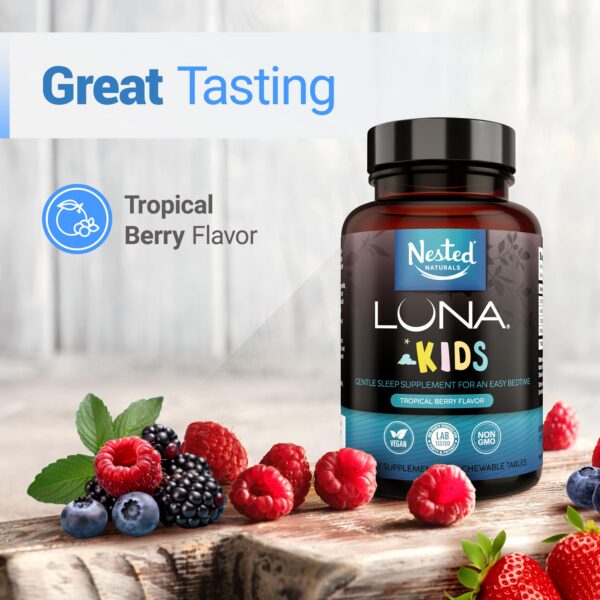 Botella Nested Naturals Luna con 60 tabletas masticables por envase