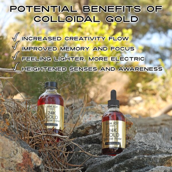 Botella oro coloidal líquido 24k seguro y puro