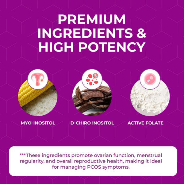 Botella Ovofolic suplemento PCOS para mejor ciclo menstrual