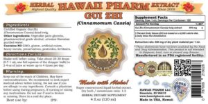 Botella suplementaria GUI Zhi canela extracto líquido 32 oz