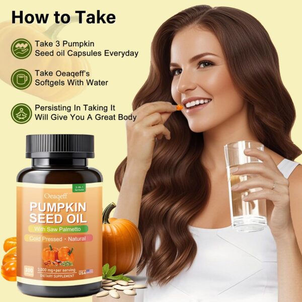 Botella con suplemento 2 en 1 para salud prostática y capilar