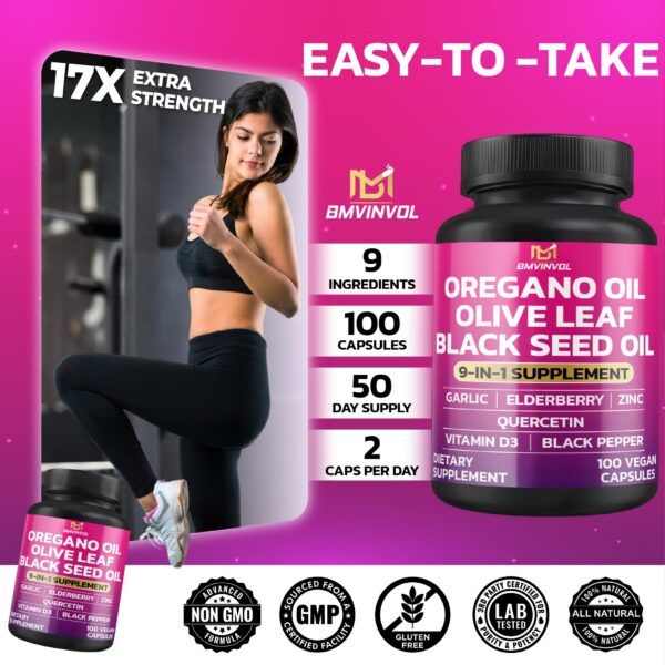 Version 1.0.0 Botella suplemento BMVINVOL orégano ajo 100 cápsulas naturales