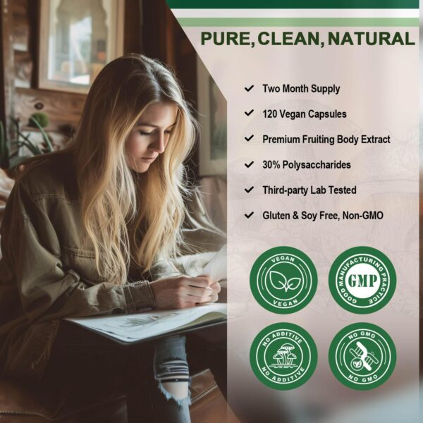 Botella suplemento Melena de León y hongos medicinales ZEBORA