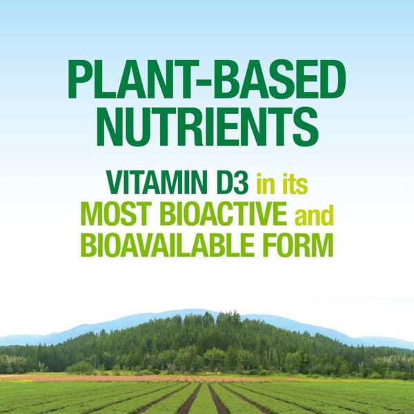 Botella suplemento natural vitamin d3 5000 ui