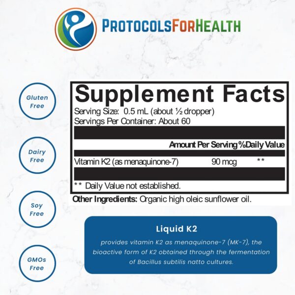 Botella suplemento Protocols for Health vista lateral