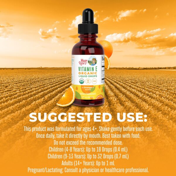 Botella suplemento vitamina E orgánica MaryRuth