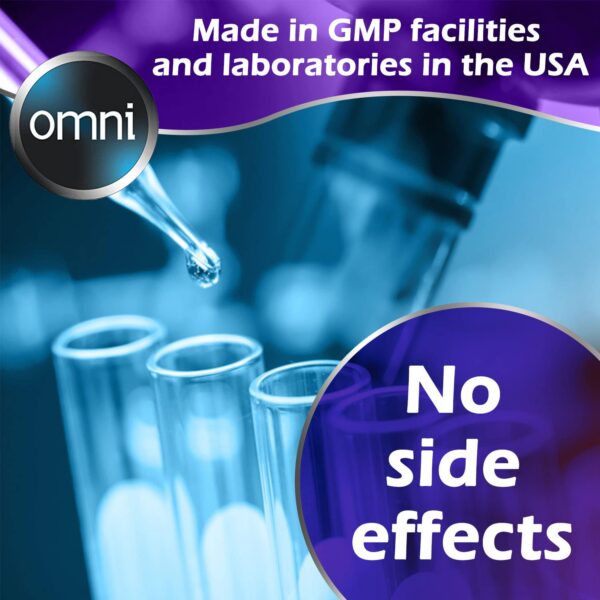 Botella lateral bebida detox Wellgenix Omni para limpieza corporal