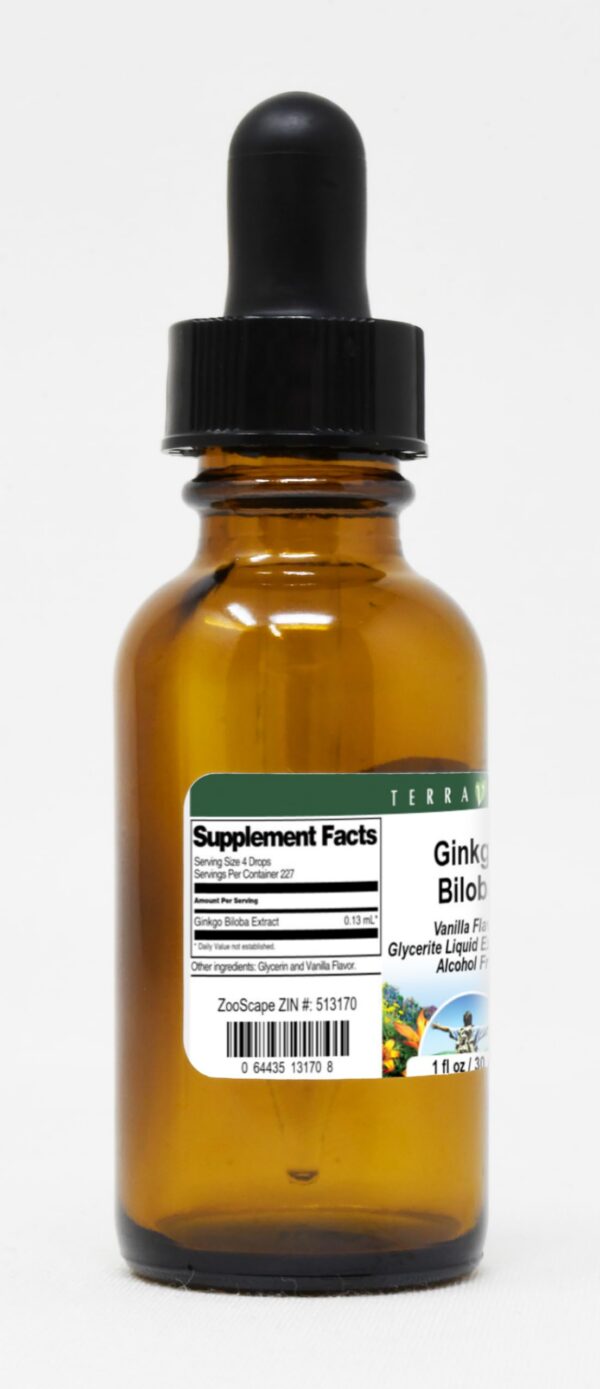 Frasco extracto líquido Ginkgo Biloba TerraVita vista frontal