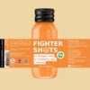 Botellas Fighter Shots con jugo para energía y sistema inmunológico