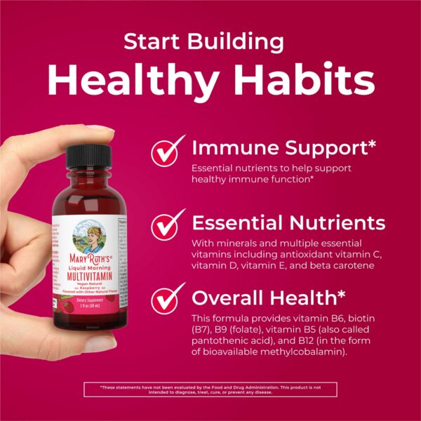 Botellas individuales multivitamínico líquido MaryRuth's