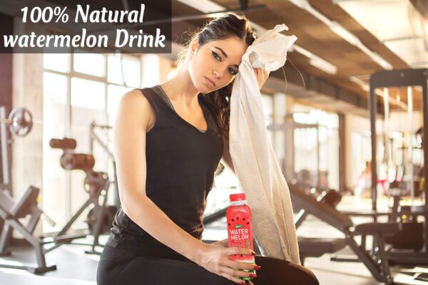 Botellas OKF bebida aloe vera sandía para hidratación diaria