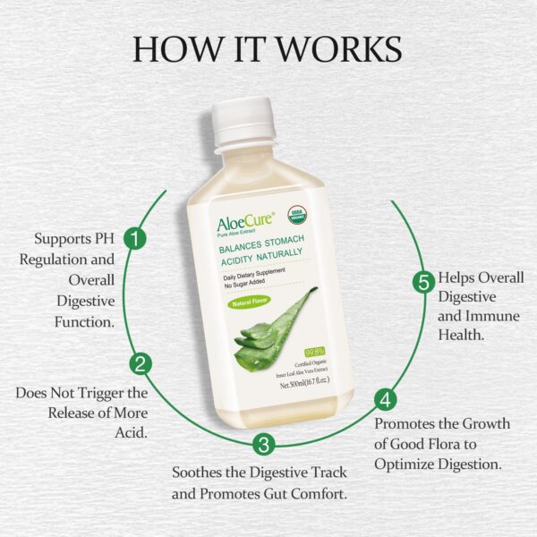 Aloe vera natural para bienestar digestivo y salud general