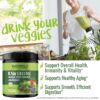 Botellas de polvo superalimento raw greens NATURELO 240 gramos