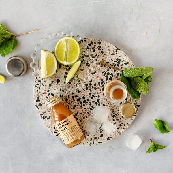 Botellas reciclables jugo bergamota orgánico Erbology