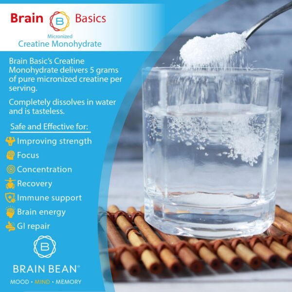Detalle del label de Brain Bean creatina