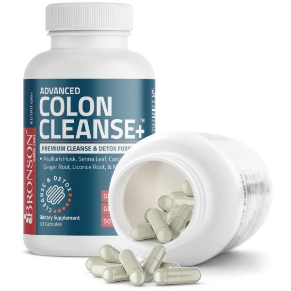 Bronson Advanced Colon Cleanse vista lateral botella