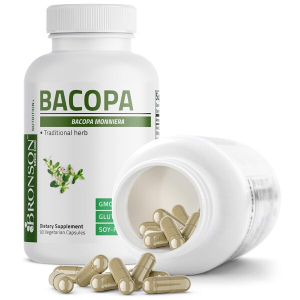 Bronson Bacopa suplemento no GMO para función cerebral