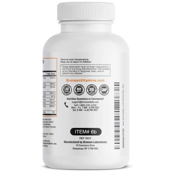 Version 1.0.0 Bronson complejo vitamina b detalle tabletas