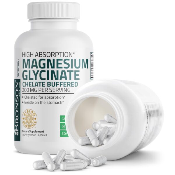 Etiqueta completa de Bronson Magnesium Glycinate
