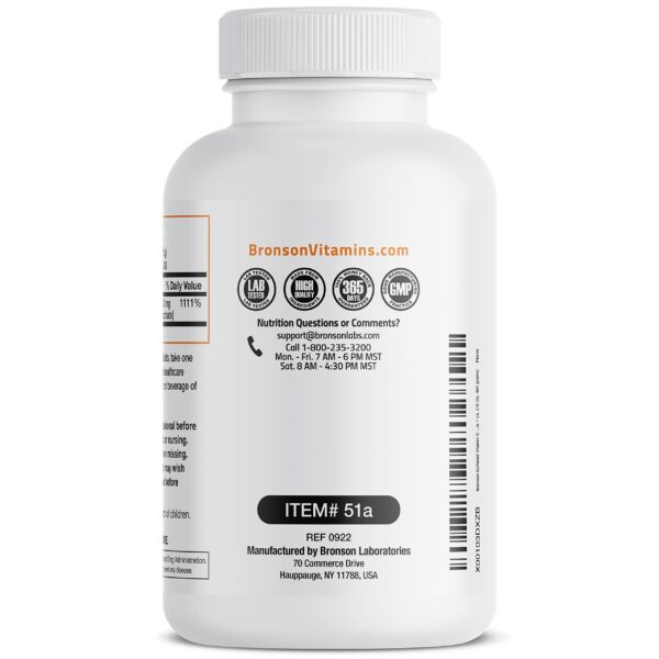 Frasco y etiqueta lateral